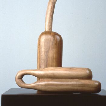 Sculpture intitulée "+,-" par Robert Winslow, Œuvre d'art originale, Bois