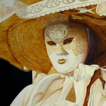 Pittura intitolato "Chapeau de paille e…" da Christian Robert, Opera d'arte originale, Olio