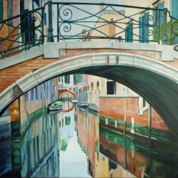 Painting titled "pont-barocco-san-ap…" by Christian Robert, Original Artwork