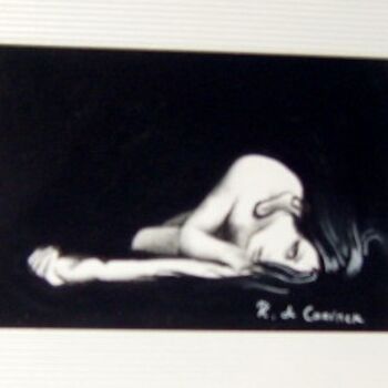 Painting titled "couchée" by Robert De Coninck, Original Artwork