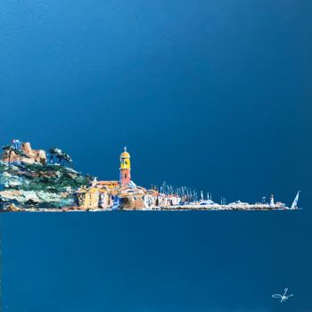 Peinture intitulée "Golf de Saint Tropez" par Robert Dorgnon, Œuvre d'art originale, Acrylique