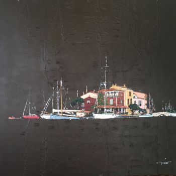 Pintura intitulada "La Venise Provençal…" por Robert Dorgnon, Obras de arte originais, Acrílico