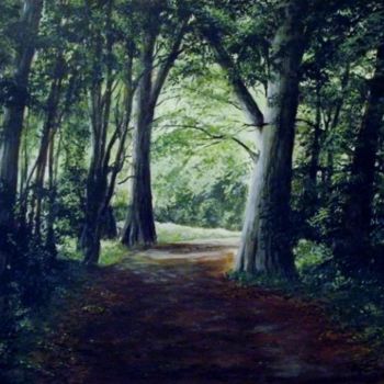 Картина под названием "Woodland walk" - Robert Gary Chestnutt, Подлинное произведение искусства