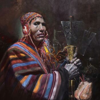 Malarstwo zatytułowany „Manan chinkakunanta…” autorstwa Roberth Singona (El chincherino), Oryginalna praca, Olej