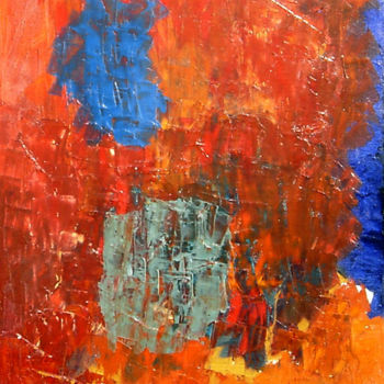Painting titled "350  ABSTRAIT 1" by Robert Marencic, Original Artwork, Oil
