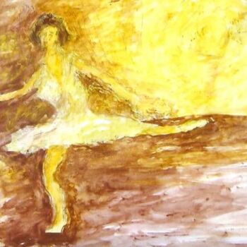 Pintura titulada "Dançando ao pôr do…" por Roberto Armorizzi, Obra de arte original