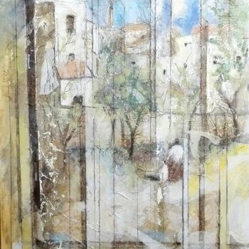Schilderij getiteld "Dalla finestra di c…" door Roberto Balducci, Origineel Kunstwerk, Acryl