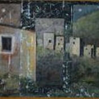Pintura intitulada "entroterra ligure" por Roberto Balducci, Obras de arte originais