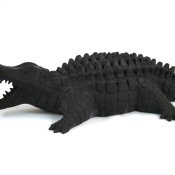 Sculpture intitulée "Crocodile" par Roberto Barbuti, Œuvre d'art originale, Terre cuite