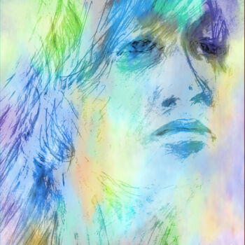 Arte digitale intitolato "Donna volto" da Roberto Bartoccini, Opera d'arte originale, Pittura digitale