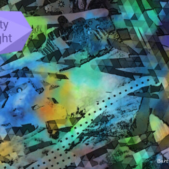 Digital Arts titled "City night" by Roberto Bartoccini, Original Artwork, Digital Painting
