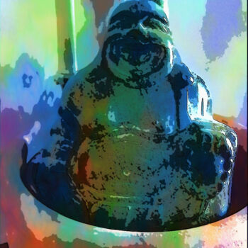 Arte digitale intitolato "Budda, il Risveglia…" da Roberto Bartoccini, Opera d'arte originale, Pittura digitale