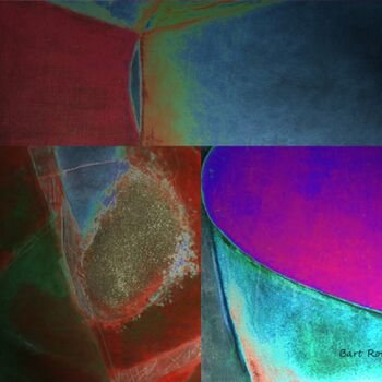 Digitale Kunst mit dem Titel "Forme convergenti" von Roberto Bartoccini, Original-Kunstwerk, Digitale Malerei
