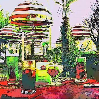 Digitale Kunst mit dem Titel "Drink a Portoverde" von Roberto Bartoccini, Original-Kunstwerk, Digitale Malerei