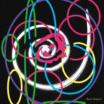 Цифровое искусство под названием "Cosmo gravitazionale" - Roberto Bartoccini, Подлинное произведение искусства, Цифровая жив…