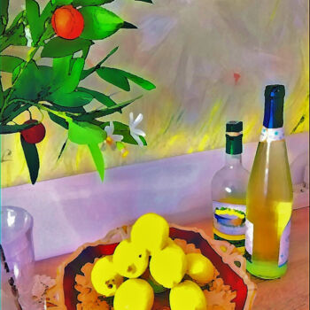 Arte digitale intitolato "Profumo di limoni" da Roberto Bartoccini, Opera d'arte originale, Pittura digitale