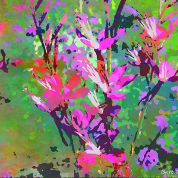 Digitale Kunst getiteld "Symphony of flowers" door Roberto Bartoccini, Origineel Kunstwerk, Digitaal Schilderwerk