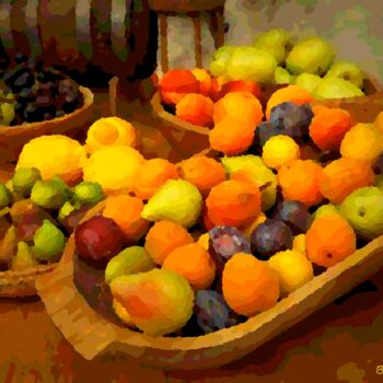 Arte digitale intitolato "Frutti di stagione" da Roberto Bartoccini, Opera d'arte originale, Pittura digitale