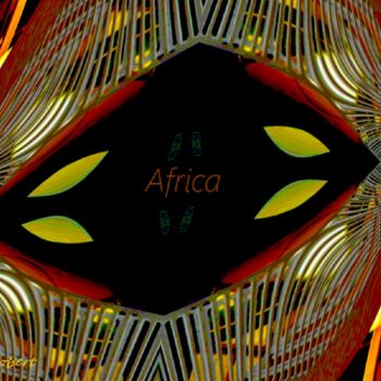 Digitale Kunst mit dem Titel "Africa" von Roberto Bartoccini, Original-Kunstwerk, Digitale Malerei