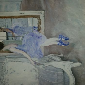 Painting titled "ballerina.jpg" by Monica Polenghi, Original Artwork, Oil