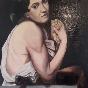 Peinture intitulée "Bacchus malade" par Pasqualon Sebastien, Œuvre d'art originale, Huile