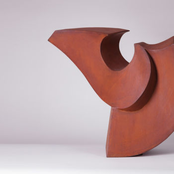 Sculpture titled "Equu 2" by Roberto Canduela, Original Artwork, Metals