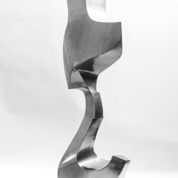 Sculpture intitulée "Obosom 13 Pray" par Roberto Canduela, Œuvre d'art originale, Métaux