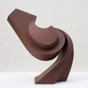 「Equu 3」というタイトルの彫刻 Roberto Canduelaによって, オリジナルのアートワーク, 金属