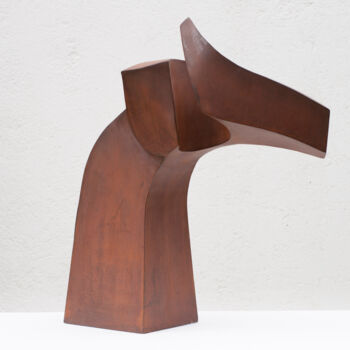 「Equu 1」というタイトルの彫刻 Roberto Canduelaによって, オリジナルのアートワーク, 金属