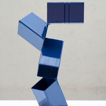 Sculpture titled "Cubic spaces 2" by Roberto Canduela, Original Artwork, Metals