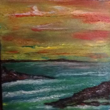 Painting titled "Orizzonte" by Roby, Original Artwork, Acrylic