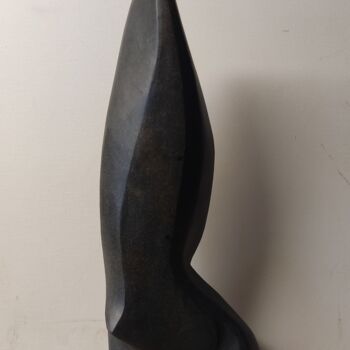 Escultura titulada "ciprés negro" por Roberto García López, Obra de arte original, Piedra