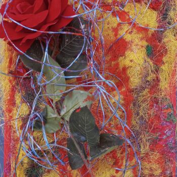 Pittura intitolato "ELEKTRO ROSE" da Roberto K. Lirussi, Opera d'arte originale, Acrilico