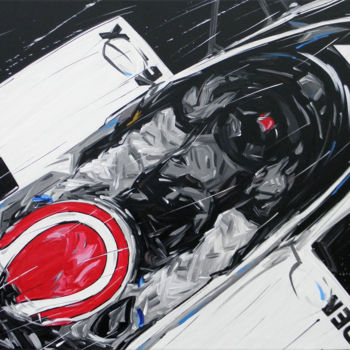 Pittura intitolato "F1 Piquet Brabham" da Roberto Muccillo, Opera d'arte originale
