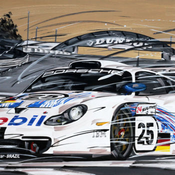 Pittura intitolato "Porsche GT1 1997 St…" da Roberto Muccillo, Opera d'arte originale
