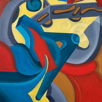 Painting titled "EFFETTO BOOMERANG" by Roberto Re, Original Artwork, Oil