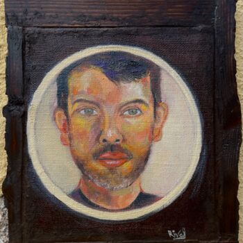绘画 标题为“Selfportrait” 由Roberto Rivas, 原创艺术品, 油
