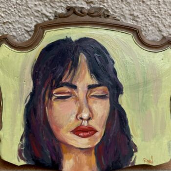 Schilderij getiteld "Dreamed woman" door Roberto Rivas, Origineel Kunstwerk, Olie