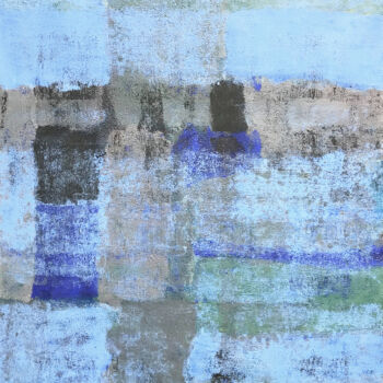 Картина под названием "Dockside Blues" - Roberto Romei Rotondo, Подлинное произведение искусства, Масло Установлен на Деревя…