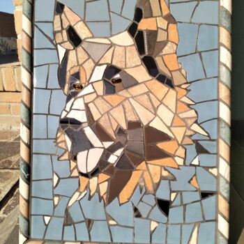 "Quadro di mosaico d…" başlıklı Heykel Roberto Rubiola tarafından, Orijinal sanat, Mozaik Ahşap panel üzerine monte edilmiş