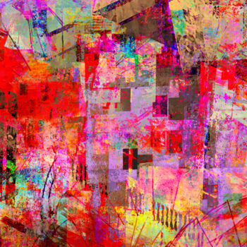 Digital Arts με τίτλο "Dispersión" από Roberto Saiz, Αυθεντικά έργα τέχνης, Ψηφιακή ζωγραφική