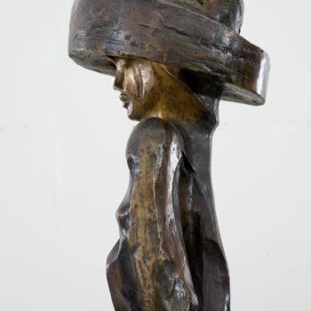 Skulptur mit dem Titel "bambou" von Roberto Tagliazucchi, Original-Kunstwerk, Bronze