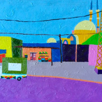 Painting titled "verso Beirut" by Roberto Aere, Original Artwork, Oil