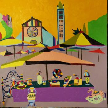 Pintura titulada "mercatino-s-zeno" por Roberto Aere, Obra de arte original