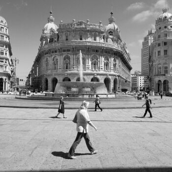 Photography titled "genova, de ferrari" by Roberto Ferrero, Original Artwork, Digital Photography