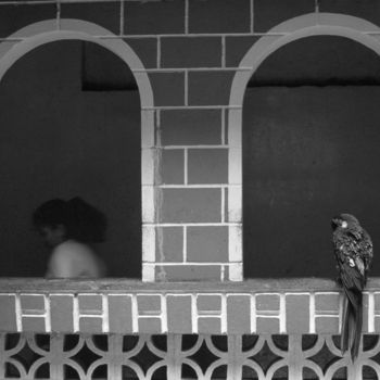 Fotografia intitulada "baños de agua santa" por Roberto Ferrero, Obras de arte originais, Fotografia de filme