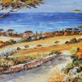 Pintura intitulada "End of Summer" por Roberto Fisano, Obras de arte originais, Óleo