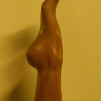 Sculpture titled ""Le oiseau"" by Robert Rachel, Original Artwork, Wood