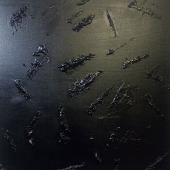 Peinture intitulée "Tableau noir 2" par Robin Dubois (le CHAT), Œuvre d'art originale, Acrylique Monté sur Châssis en bois