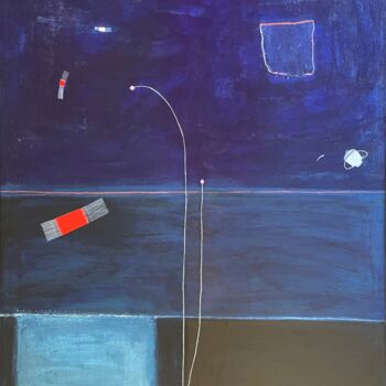 Schilderij getiteld "It's An Offshore Wi…" door Robin Kerr, Origineel Kunstwerk, Acryl